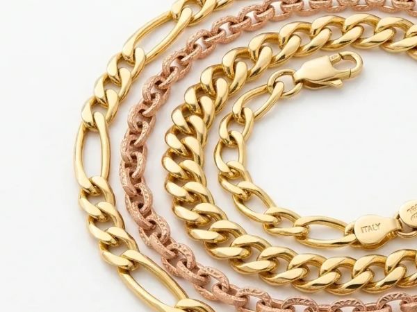 Classic 18K Yellow Gold Figaro Link Chain