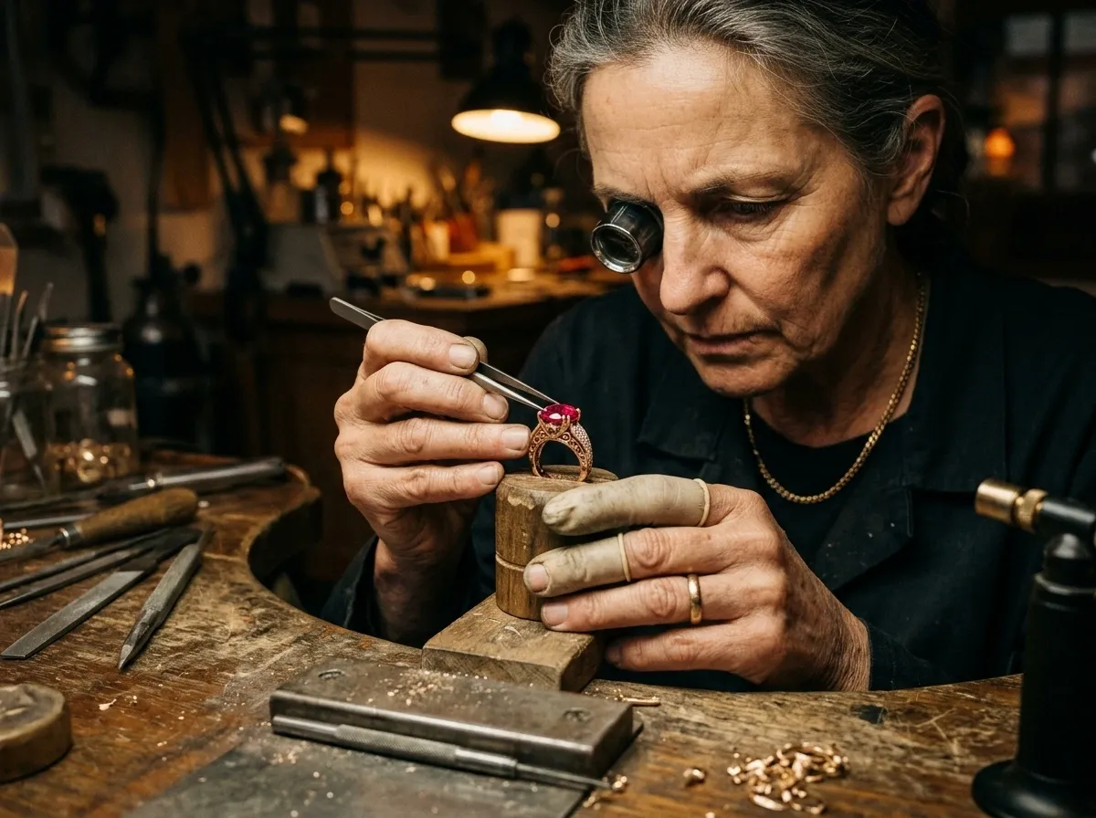 Master Artisan Gemstone Setting with Loupe